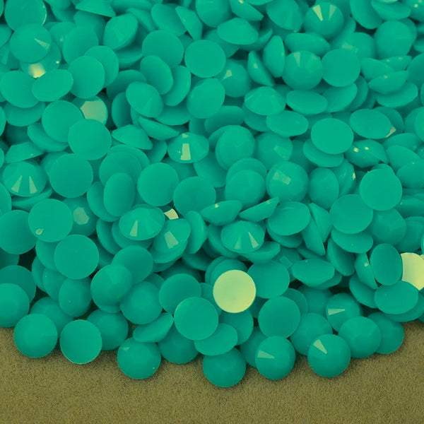 OPAQUE SOLID MIXED SIZE JELLY Rhinestone Non-Hotfix