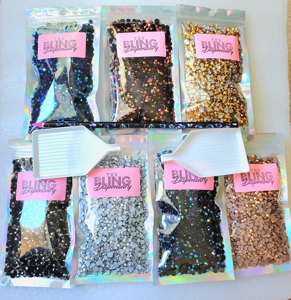 Jelly AB Resin Rhinestone Kit (3mm-6mm sizes)