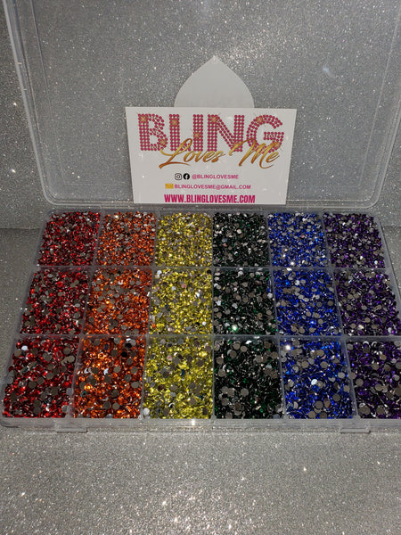 Resin Rainbow Bling Box Rhinestone Kit