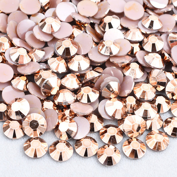 rose gold jelly rhinestones
