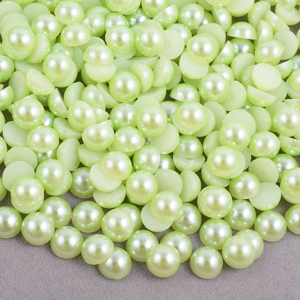 Sweet Pear Domed Flatback Pearls MIX