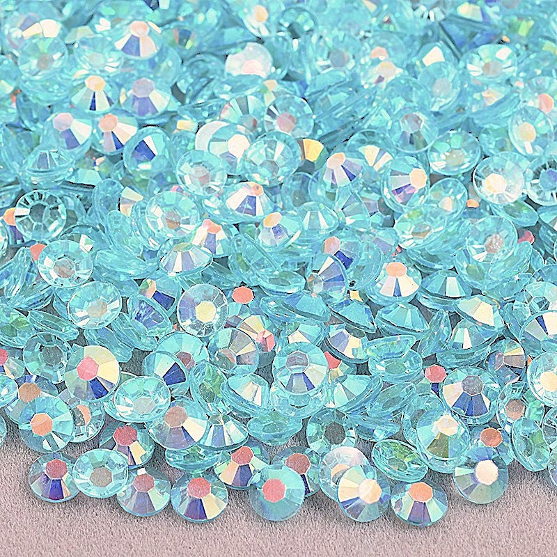 Transparent Lt Sapphire AB Resin Rhinestones