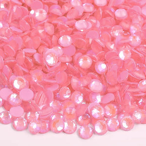 Lt Pink Luminous Glass Rhinestones