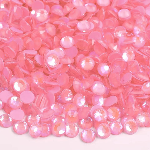 Lt Pink Luminous Glass Rhinestones