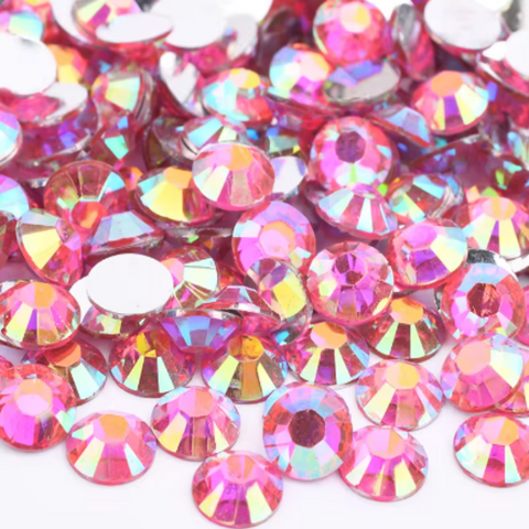 rose ab resin rhinestones