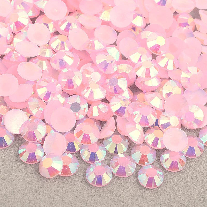 bubble gum pink jelly rhinestones