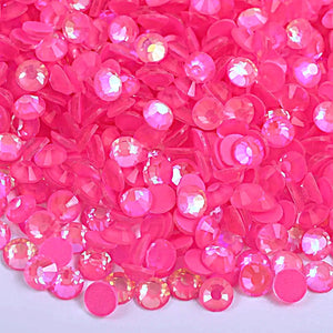 Rose Luminous Glass Rhinestones