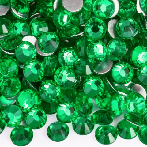 peridot glass rhinestones