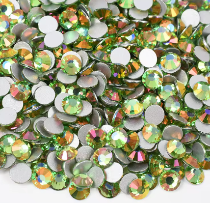 Peridot Light Glass Rhinestones