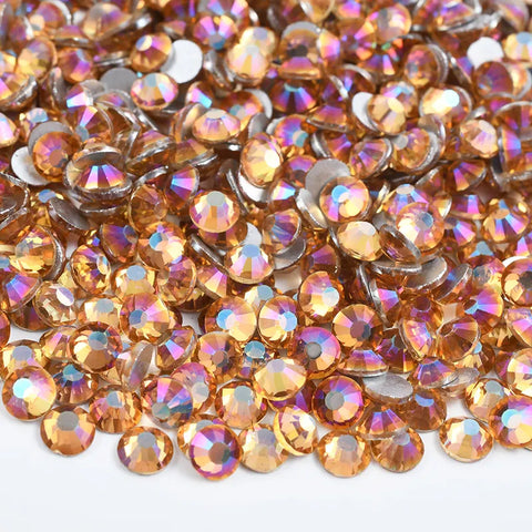 purple light glass rhinestones