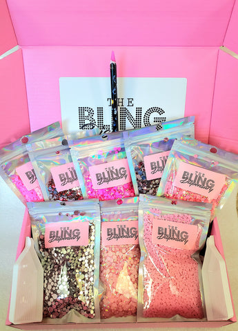 All Pink Resin Rhinestone Kit (3mm-6mm size)