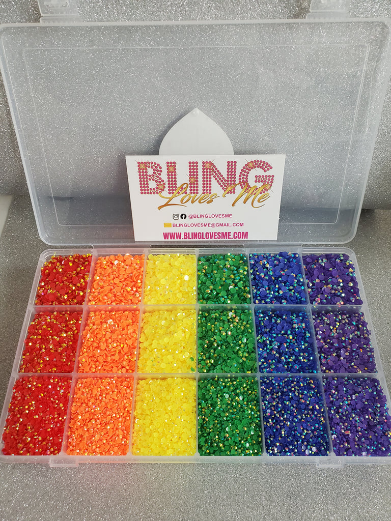 Rainbow Jelly Bling Box Rhinestone Kit – The Bling Dispensary