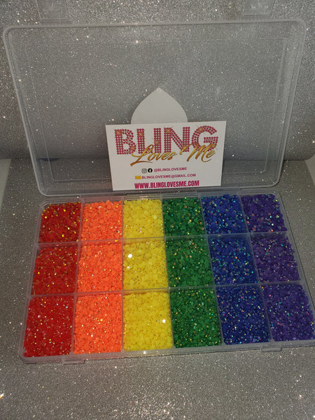 Rainbow Jelly Bling Box Rhinestone Kit