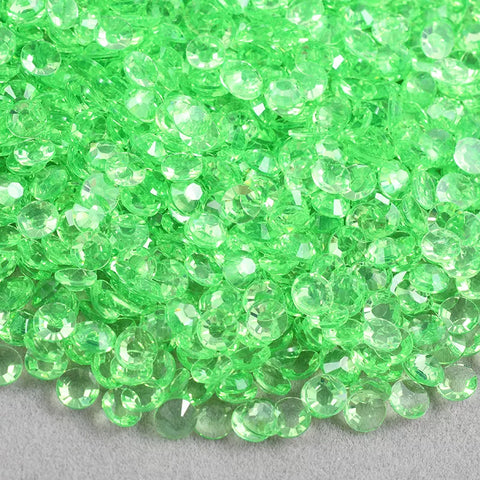 Clear Peridot Resin Rhinestones