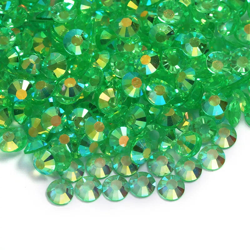 Transparent Peridot AB Resin Rhinestones – The Bling Dispensary