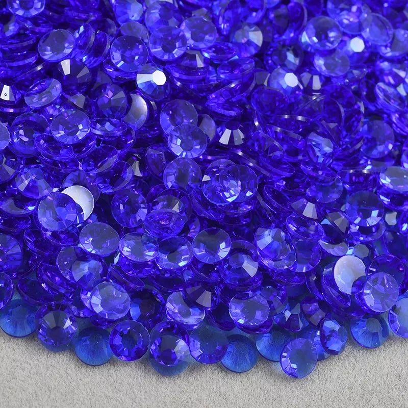 Clear Sapphire Resin Rhinestones