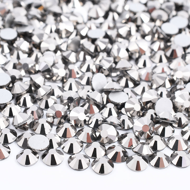 Hematite Glass Rhinestones