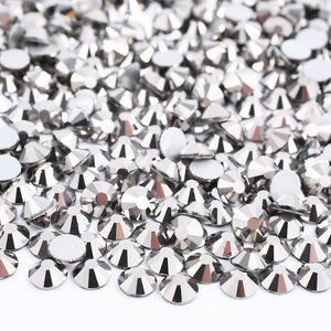 Hematite Glass Rhinestones