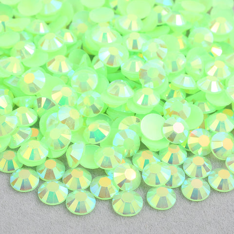 Sour Apple Green AB Jelly Rhinestones