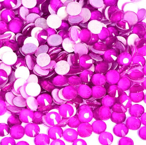 Neon Purple Glass Rhinestones