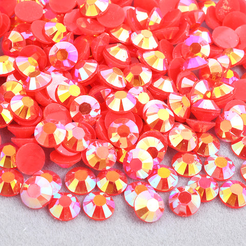 Lava Red AB Jelly Rhinestones