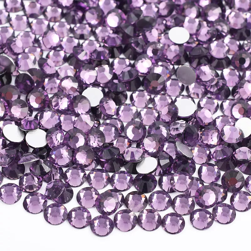 Tanzanite Glass Rhinestones