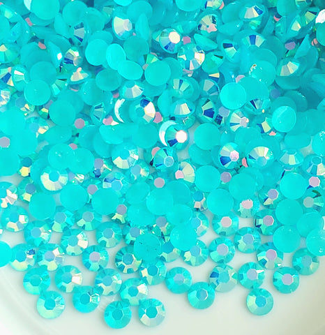 Teal Blu AB Jelly Rhinestones